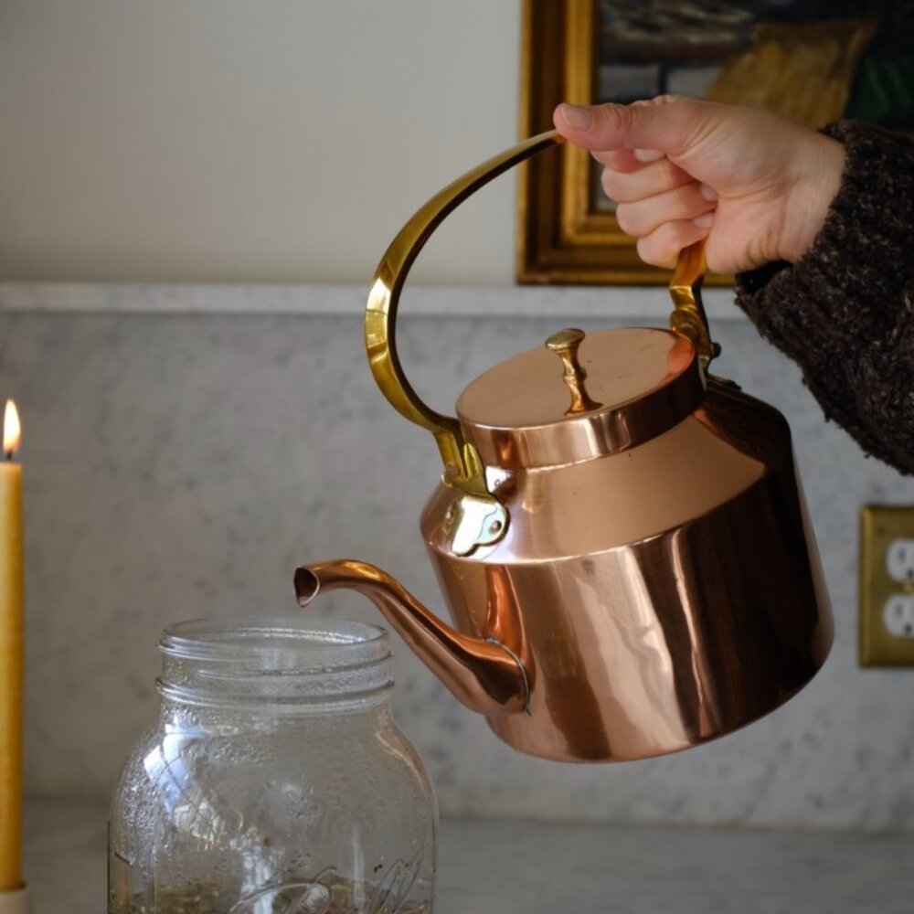 English Copper Tea Kettle